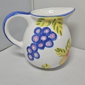 Vintage Orchard Jubilee 48 oz Ceramic Pitcher by Artist's Touch Discontinued